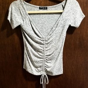 Grey Crop Top